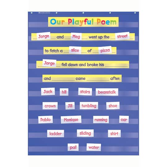 Standard Pocket Chart By Scholastic in Liberty Blue | Michaels®
